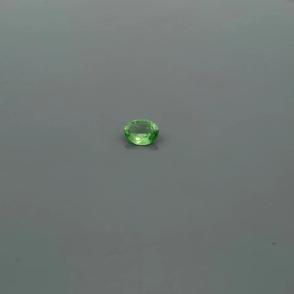 0.36ct Oval Natural Garnet (Colour Green, Clarity Slightly Included, Cut Faceted)