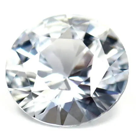 2.34ct Round Natural Sapphire (Colour White, Clarity Eye Clean, Cut Faceted)
