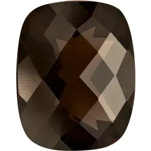 Antique Cushion Natural Smoky Quartz