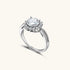 Stellar Halo Moissanite Ring