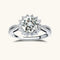 Stellar Halo Moissanite Ring