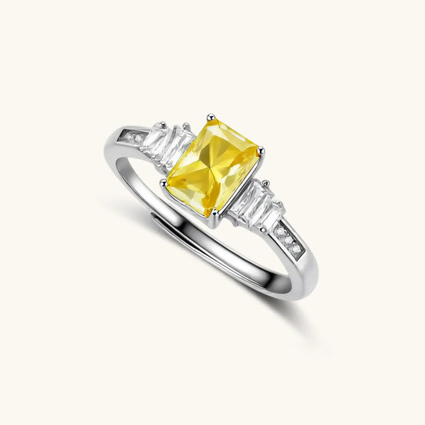 Sunset Sovereign Moissanite Ring