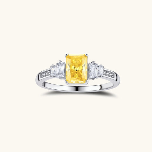 Sunset Sovereign Moissanite Ring