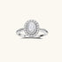 Double Halo Promise Moissanite Ring