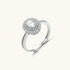 Double Halo Promise Moissanite Ring