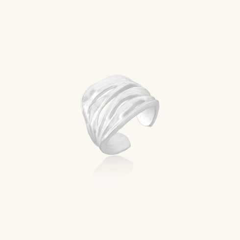 Ridge Wave Ring