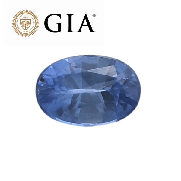 GIA Certified 0.73 Cts Natural Ceylon Untreated Blue Sapphire