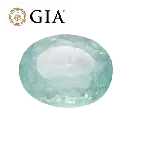 GIA Certified 7.54Cts Natural Colombian Emerald (F2)