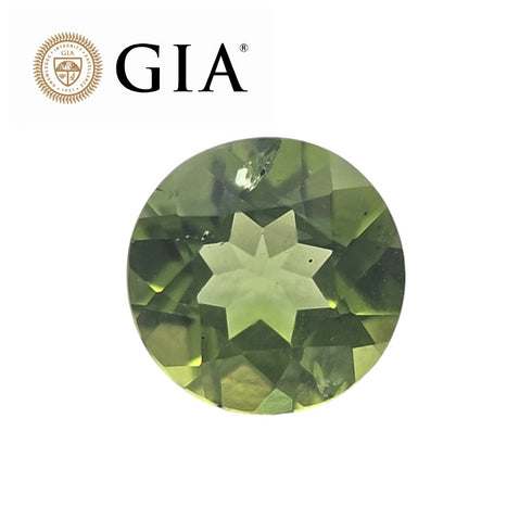 GIA Certified 3.01Cts Natural Peridot