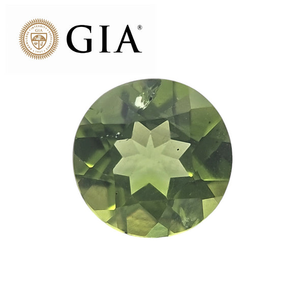 GIA Certified 3.01Cts Natural Peridot