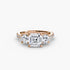 Three-Stone with Pavé Band