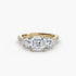 Three-Stone with Pavé Band
