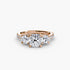 Three-Stone with Pavé Band