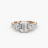 Three-Stone with Pavé Band
