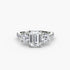 Three-Stone with Pavé Band