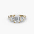 Three-Stone with Pavé Band