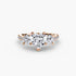 Three-Stone with Pavé Band