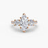 Three-Stone with Pavé Band