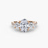 Three-Stone with Pavé Band