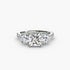 Three-Stone with Pavé Band