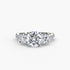 Three-Stone with Pavé Band