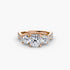 Three-Stone with Pavé Band 2