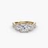 Three-Stone with Pavé Band 2