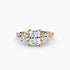 Three-Stone with Pavé Band 3