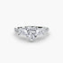 Three-Stone Ring with Pavé Band 4