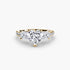 Three-Stone Ring with Pavé Band 4