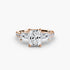 Three-Stone Ring with Pavé Band 4