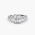 Three-Stone Ring with Pavé Band 4