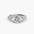 Three-Stone Ring with Pavé Band 4