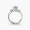 Three-Stone Ring with Pavé Band 4
