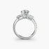 Three-Stone Ring with Pavé Band 4