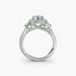 Three-Stone Ring with Halo 2