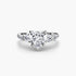 Five Stone Ring with Pavé Band