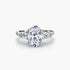 Five Stone Ring with Pavé Band