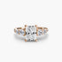 Five Stone Ring with Pavé Band