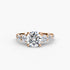 Five Stone Ring with Pavé Band