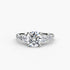 Five Stone Ring with Pavé Band