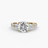 Five Stone Ring with Pavé Band