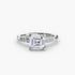 Solitaire with Shoulder Accents