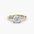 Solitaire with Shoulder Accents