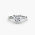 Solitaire with Shoulder Accents