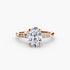 Solitaire with Shoulder Accents