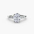 Solitaire with Shoulder Accents