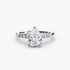 Solitaire with Shoulder Accents
