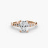 Solitaire with Shoulder Accents
