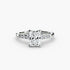 Solitaire with Shoulder Accents
